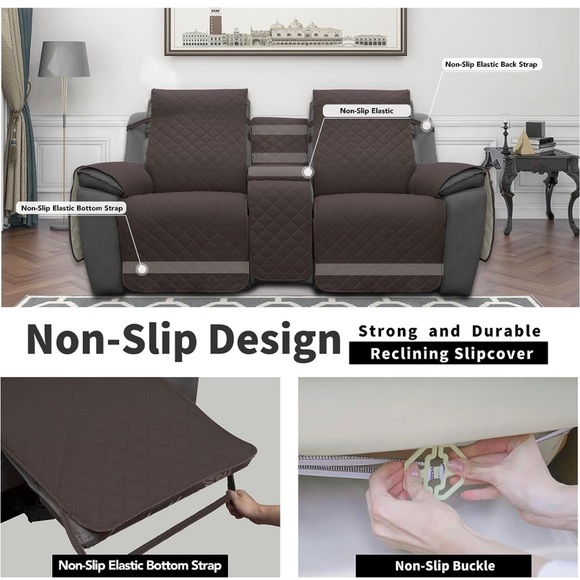 Easy-Going Recliner Loveseat covers. - Picture 3 of 5